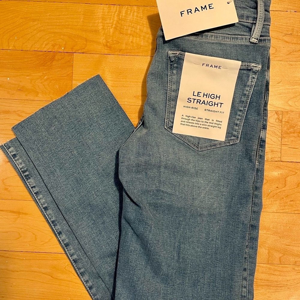 Frame Denim High Rise Jeans - Medium Blue